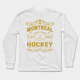 Vintage Montreal Hockey Long Sleeve T-Shirt